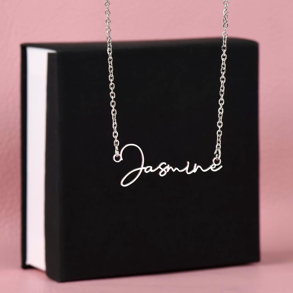 Signature Name Necklace - For Mother-in-Law