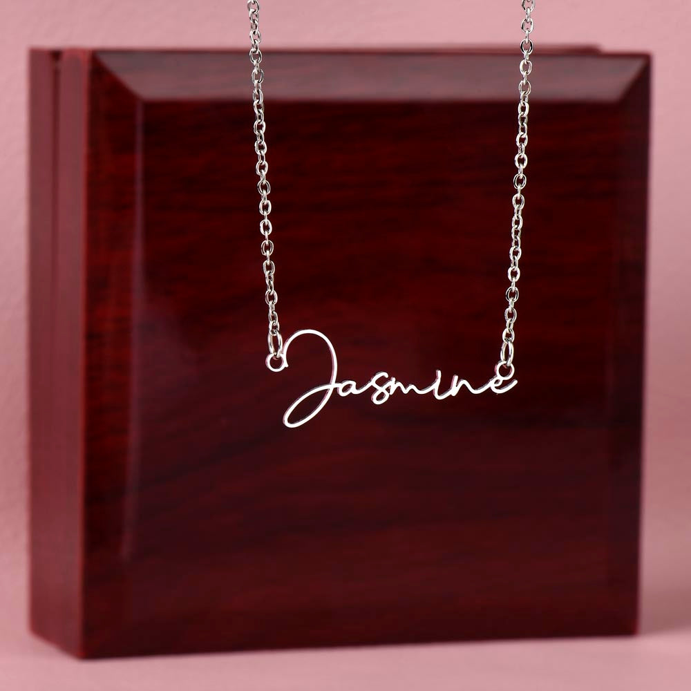 Signature Name Necklace - For Mother-in-Law