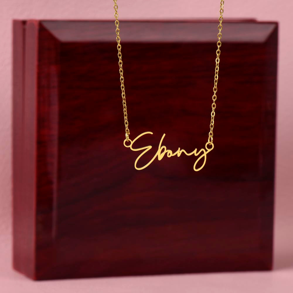 Signature Name Necklace - For Mother-in-Law